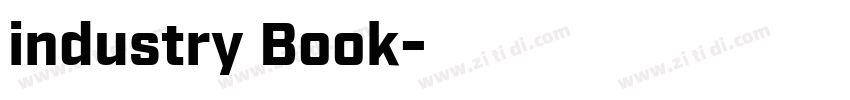 industry Book字体转换